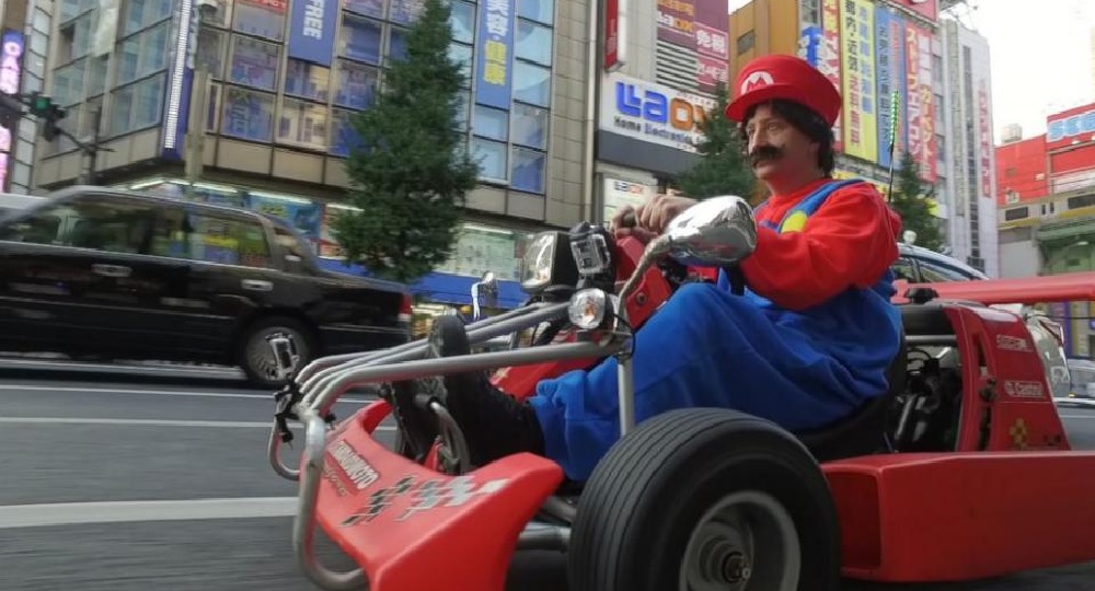 Drive your very own Mario Kart through the streets of Japan