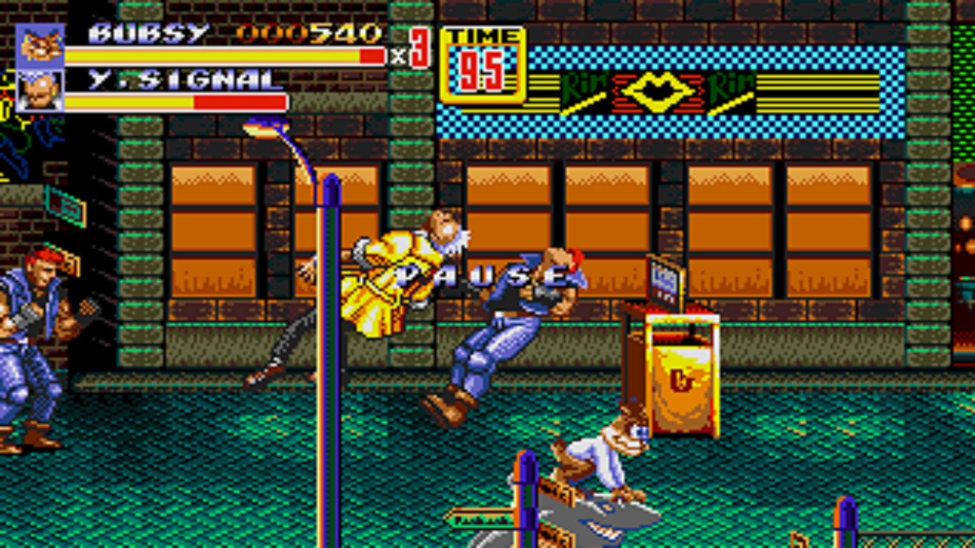 Some mad genius hacked Bubsy into Streets of Rage 2