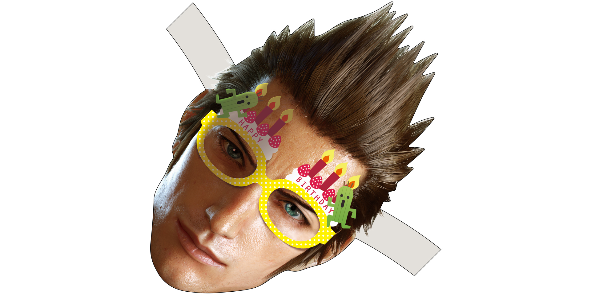 Square Enix made a mask for Ignis' birthday and you can make one, too