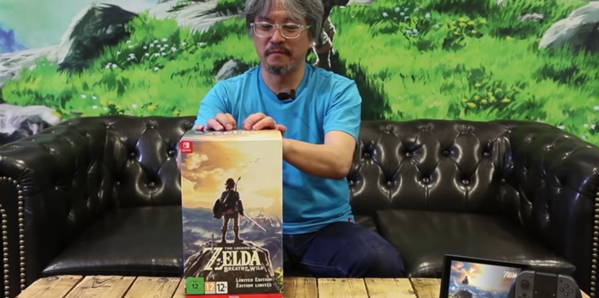 Watch Eiji Aonuma unbox Zelda: Breath of the Wild Limited Edition