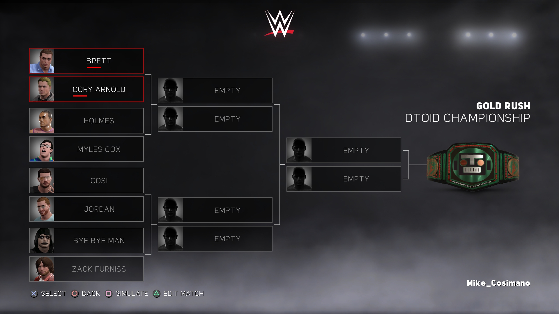 The Destructoid Wrestling Tournament starts tomorrow, post your predictions here!