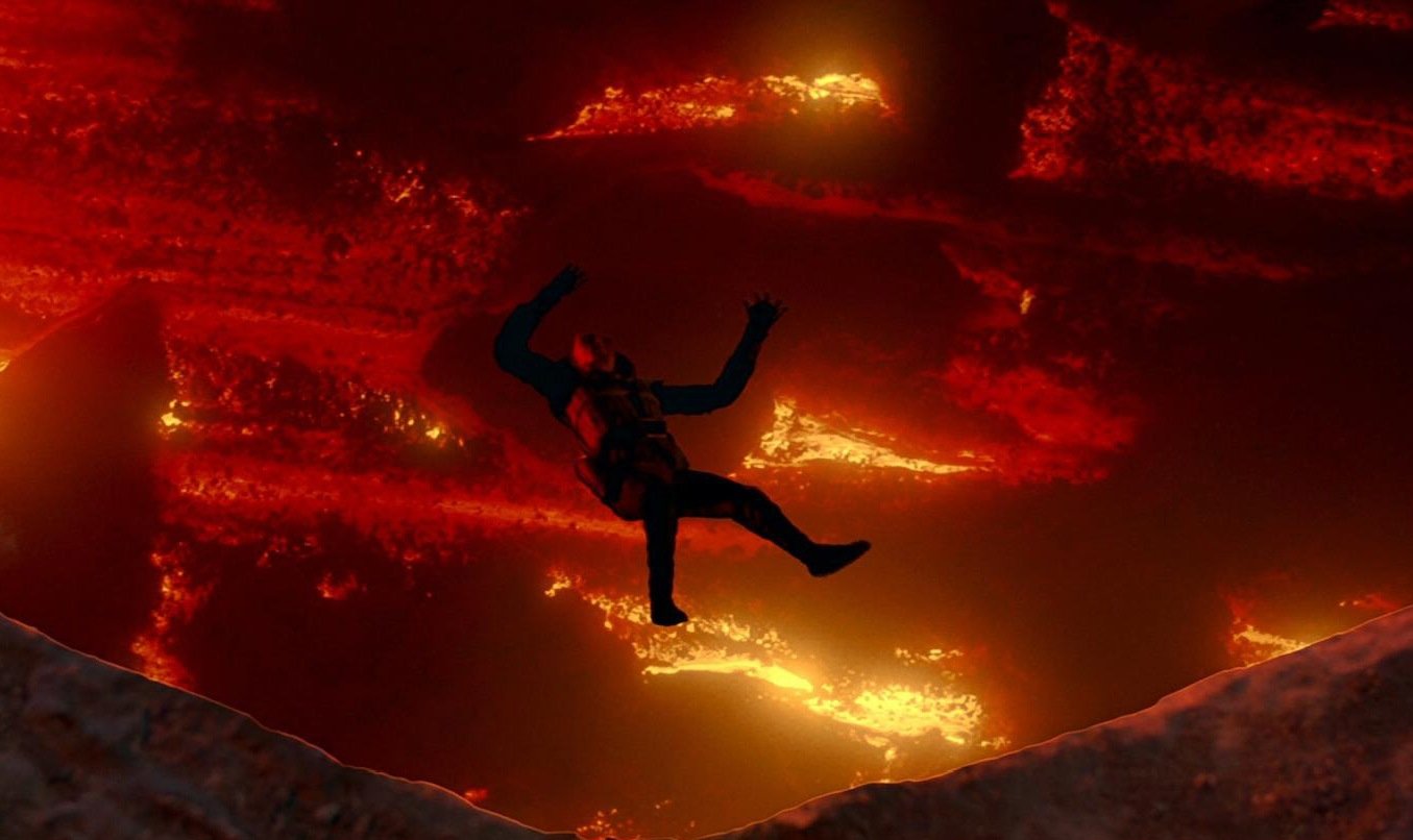 Can you actually, like, push a person into a volcano?