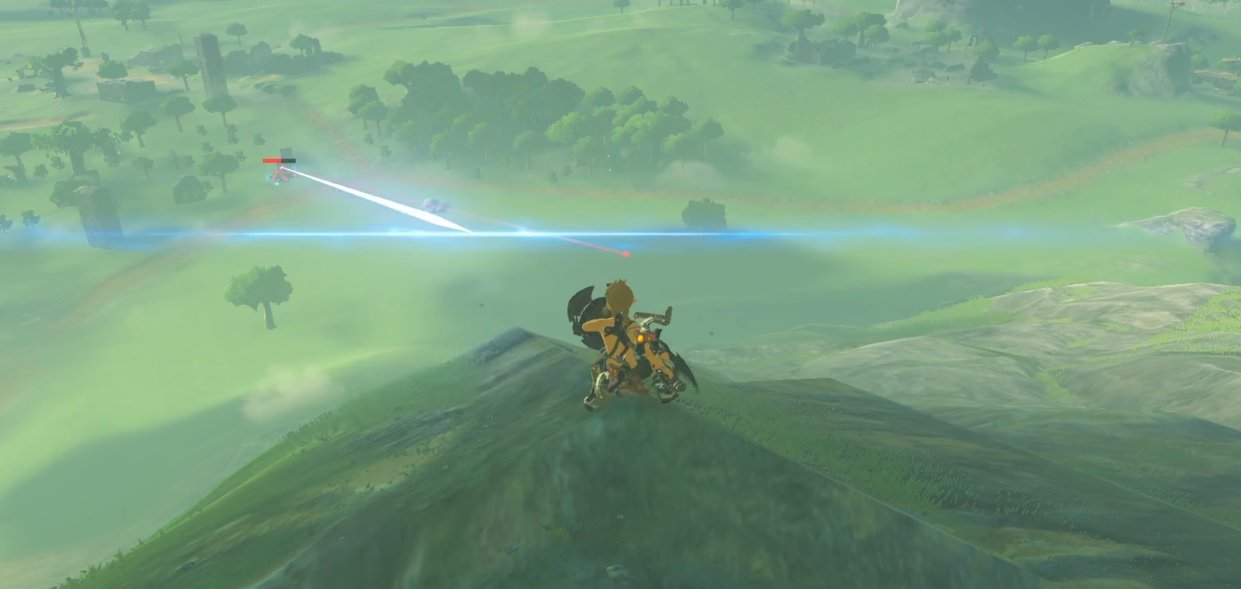 This long distance parry in Zelda: Breath of the Wild is amazing