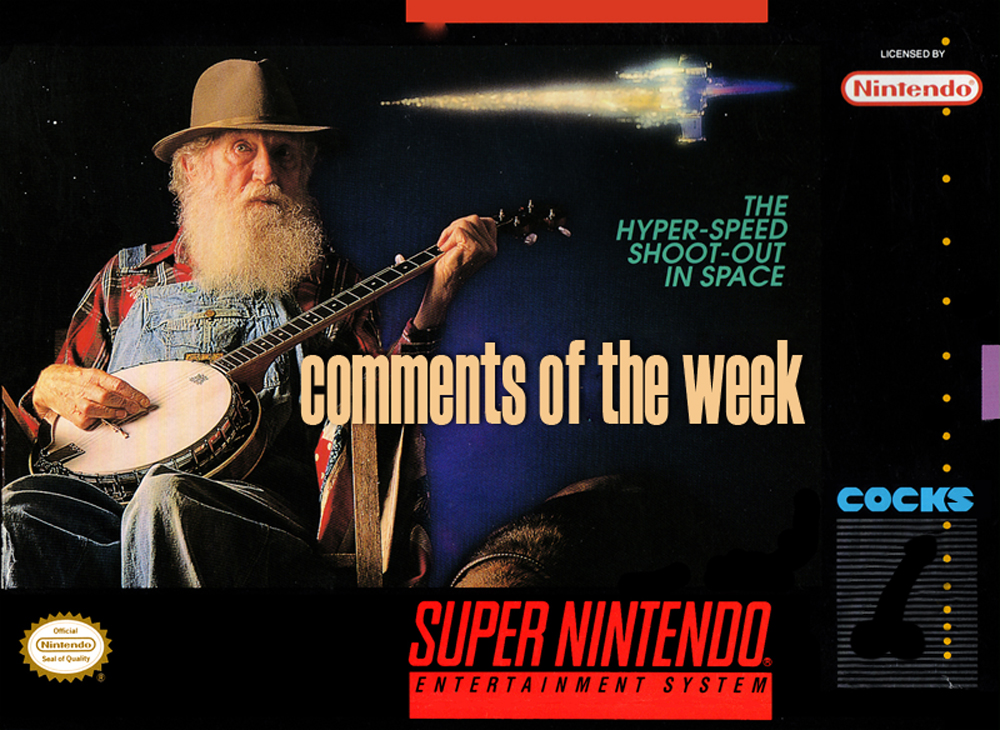 Comments of the Week 04: Banjos, Bats, and Boo...Nevermind