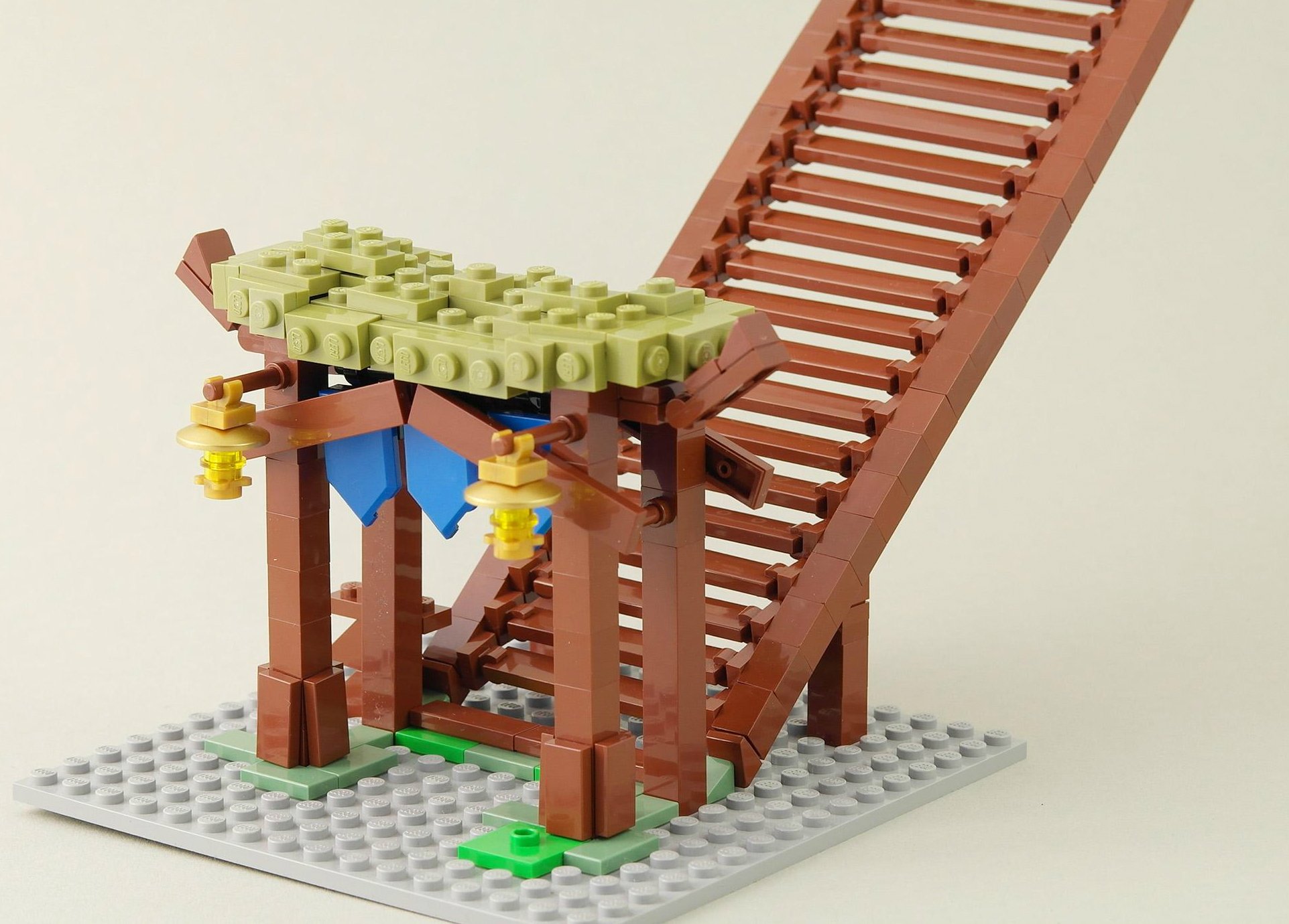 This LEGO replica of Impa's house from Zelda: Breath of the Wild is off to a good start