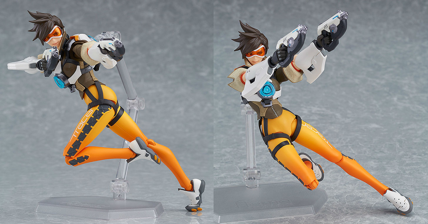 Tracer from Overwatch zips into figma form