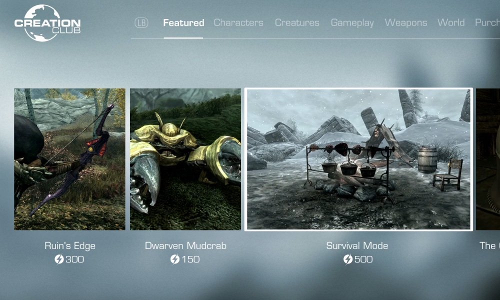 Creation Club brings new content to Skyrim and Fallout 4