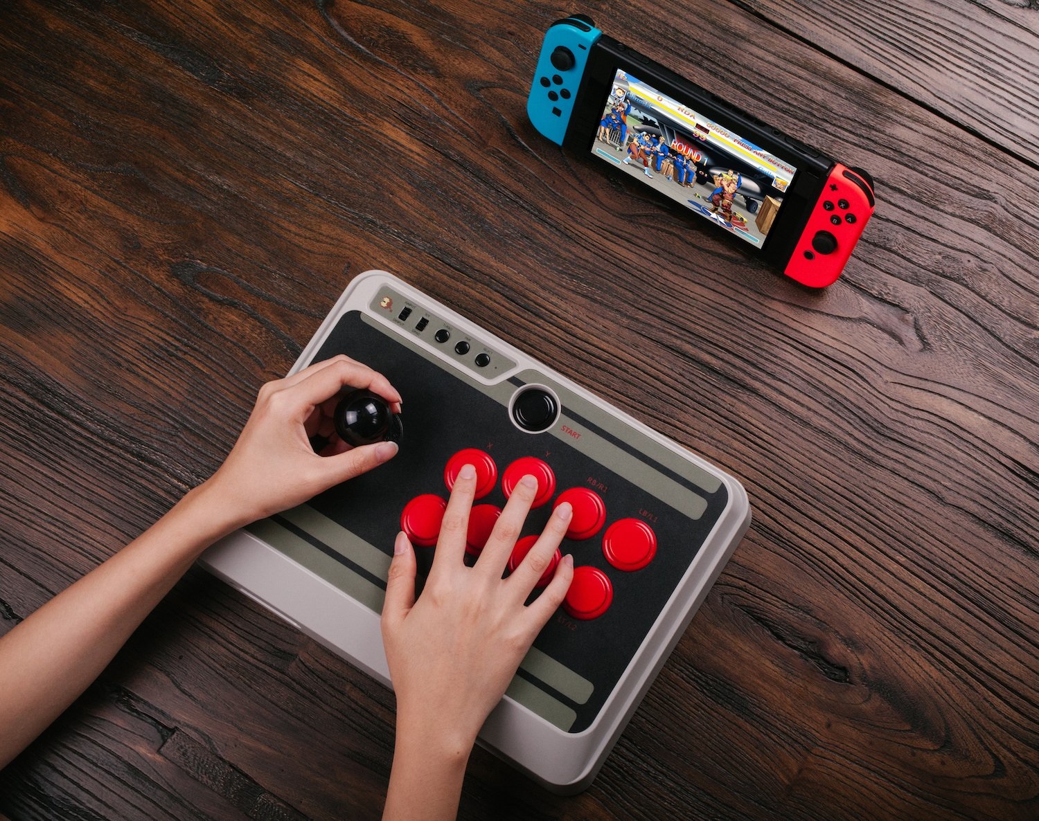 The Switch finally has an arcade stick with 8bitdo's new controllers