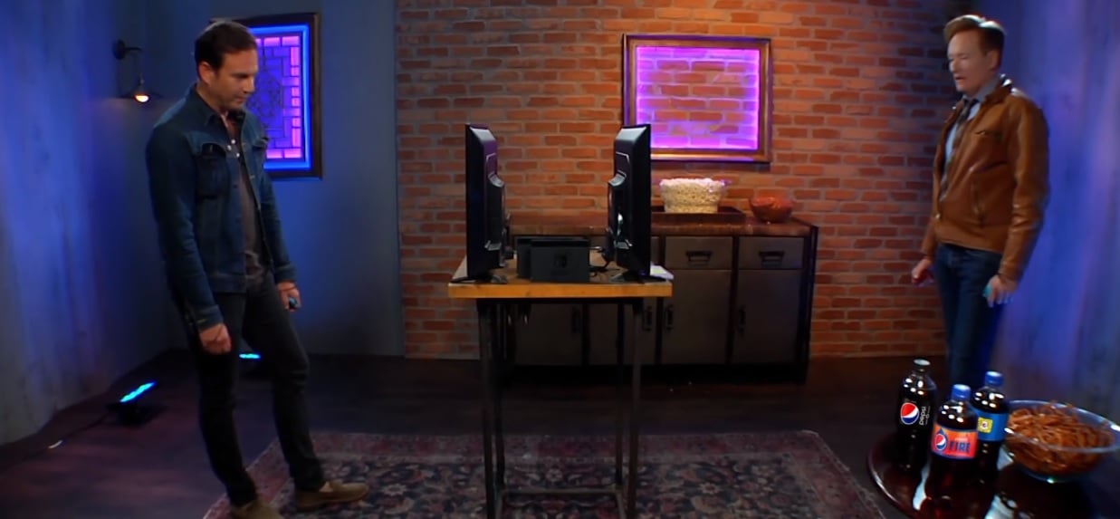Conan joins Will Arnett for an Arms flavored Clueless Gamer