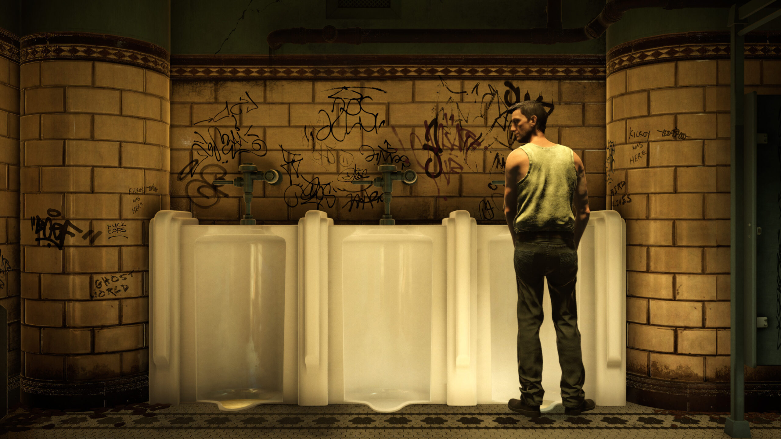 This historical public gay sex simulator replaces penises with guns