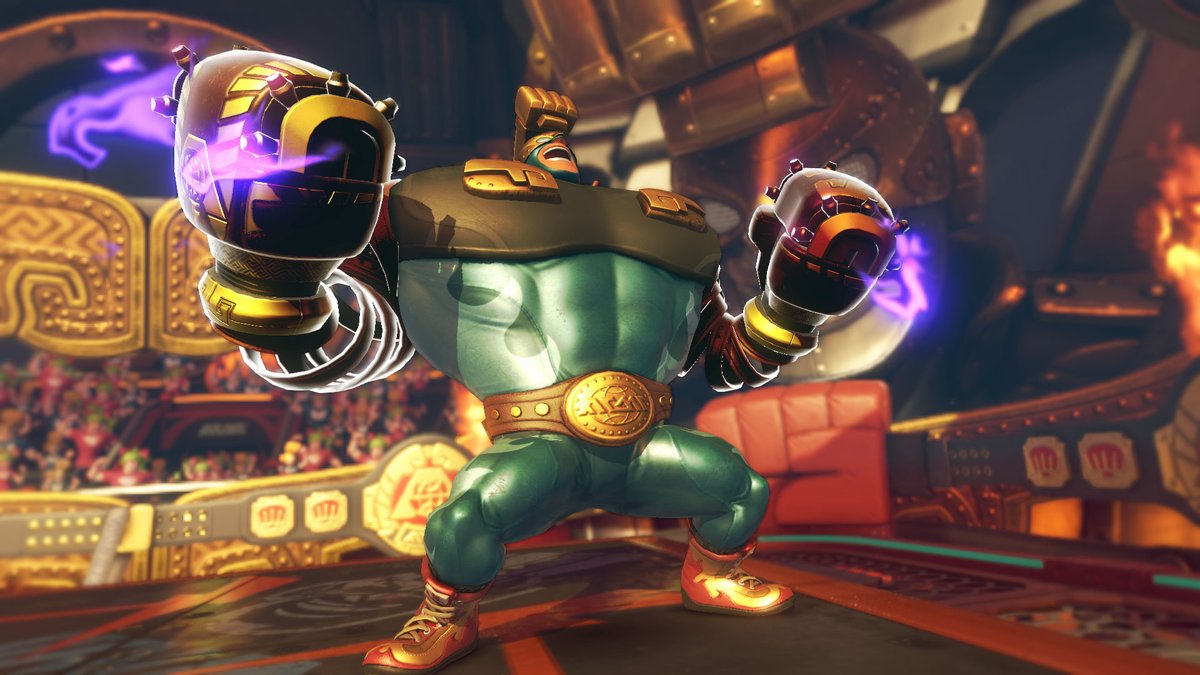 Take a gander at how broken Max Brass is in ARMS