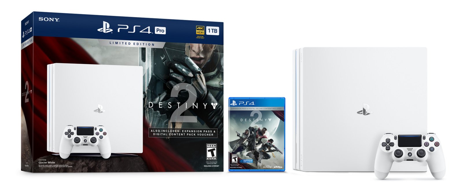 There's a white PS4 Pro, but it's exclusive to the Destiny 2 bundle