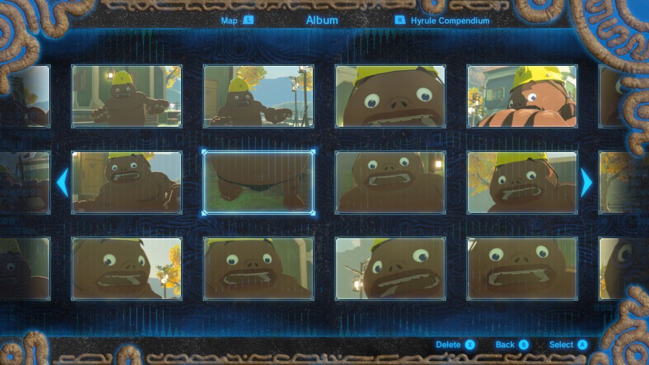 Freaking out this Goron is the best use of the Zelda: Breath of the Wild camera yet