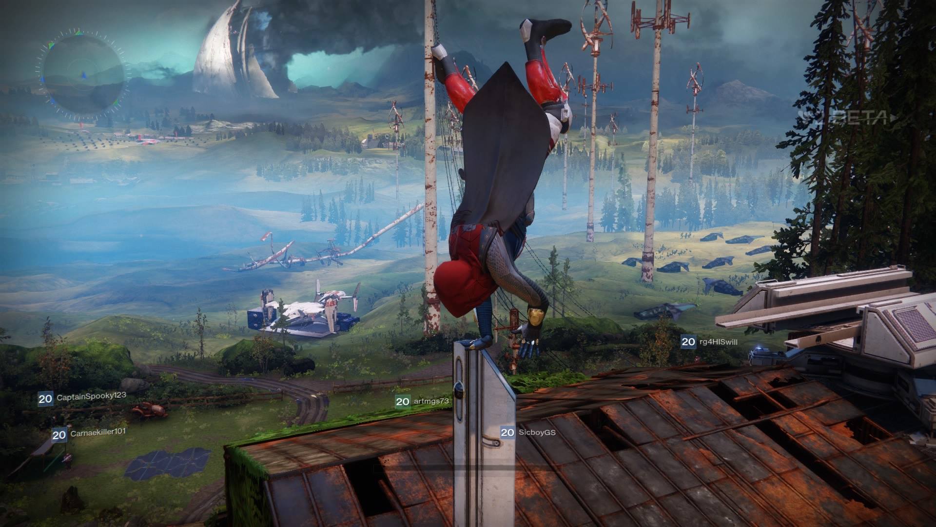 Handstanding on everything in The Farm in Destiny 2