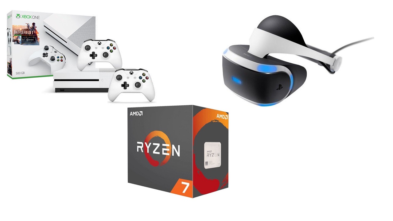Rare coupon for cheap PlayStation VR, Xbox One S, and Ryzen CPUs