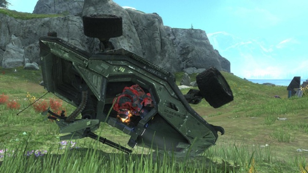 Halo fan ready to roll in home built Warthog