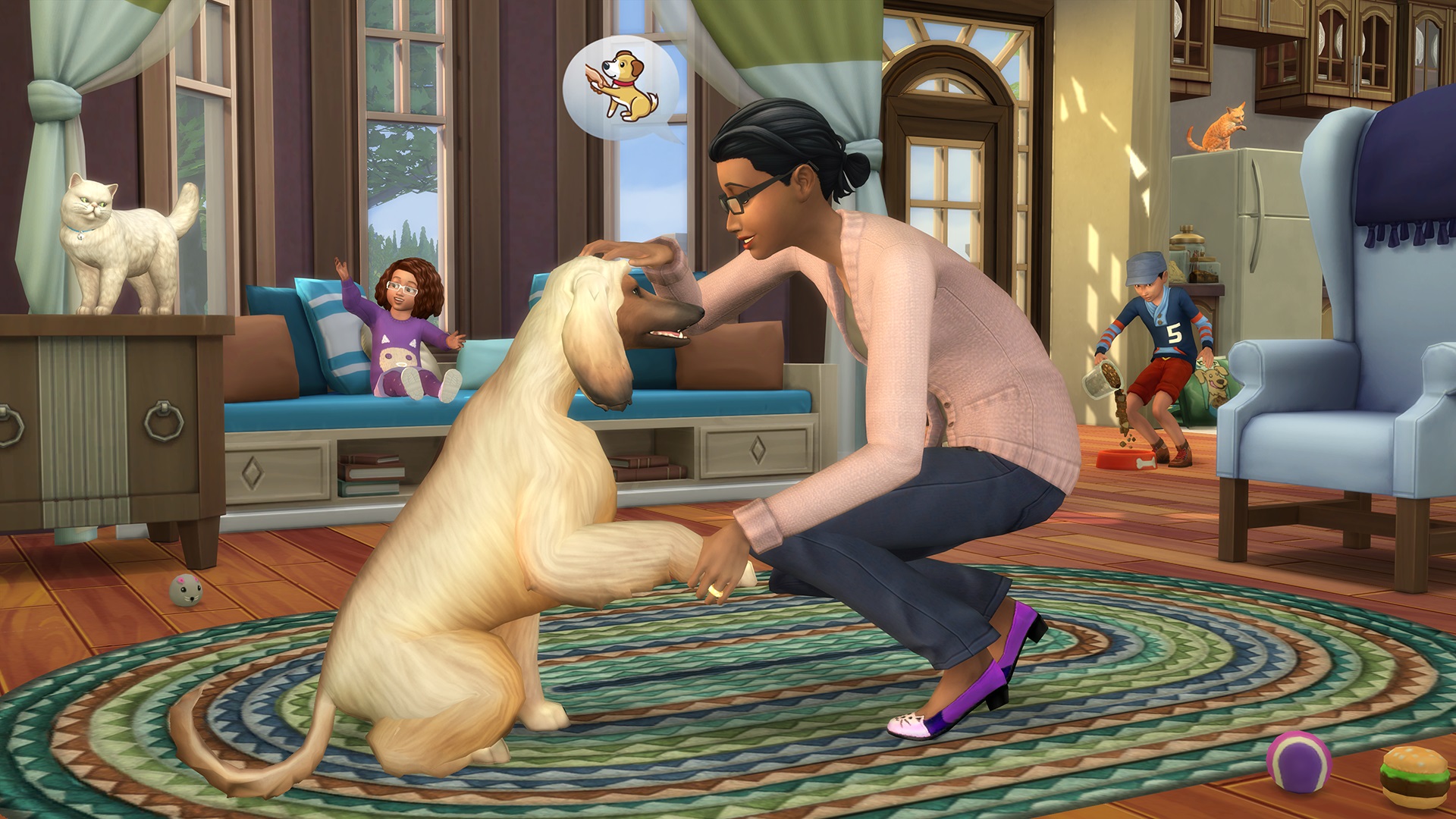 Give your dog a bone in the Sims 4 Cats and Dogs