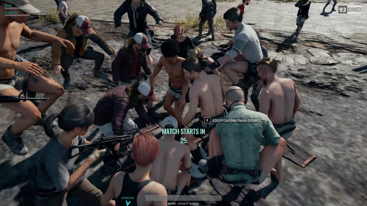 In the PUBG lobby, you make your own fun