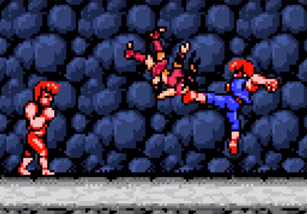 Double Dragon IV jumpkicking onto Nintendo Switch