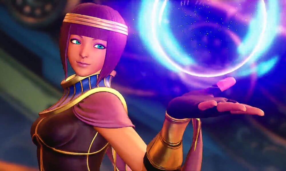 Menat arrives in Street Fighter V to cross your palm with loose change