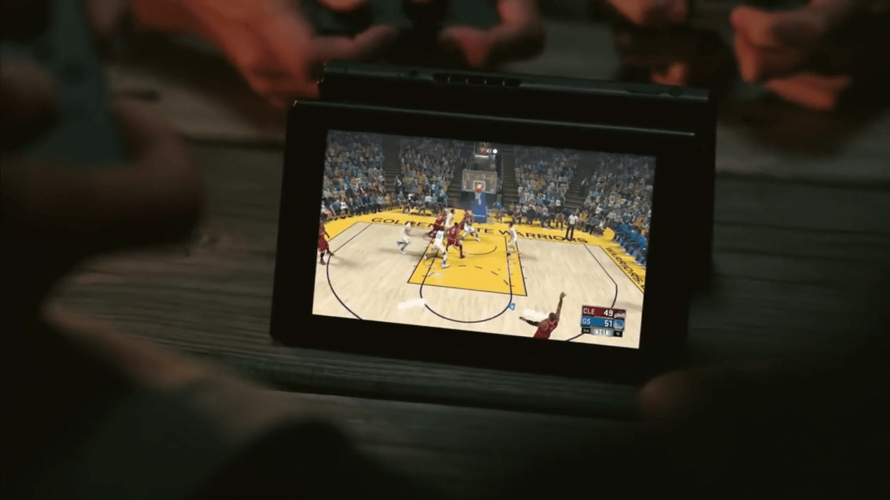 An ugly banner will let you know which Switch games require a download