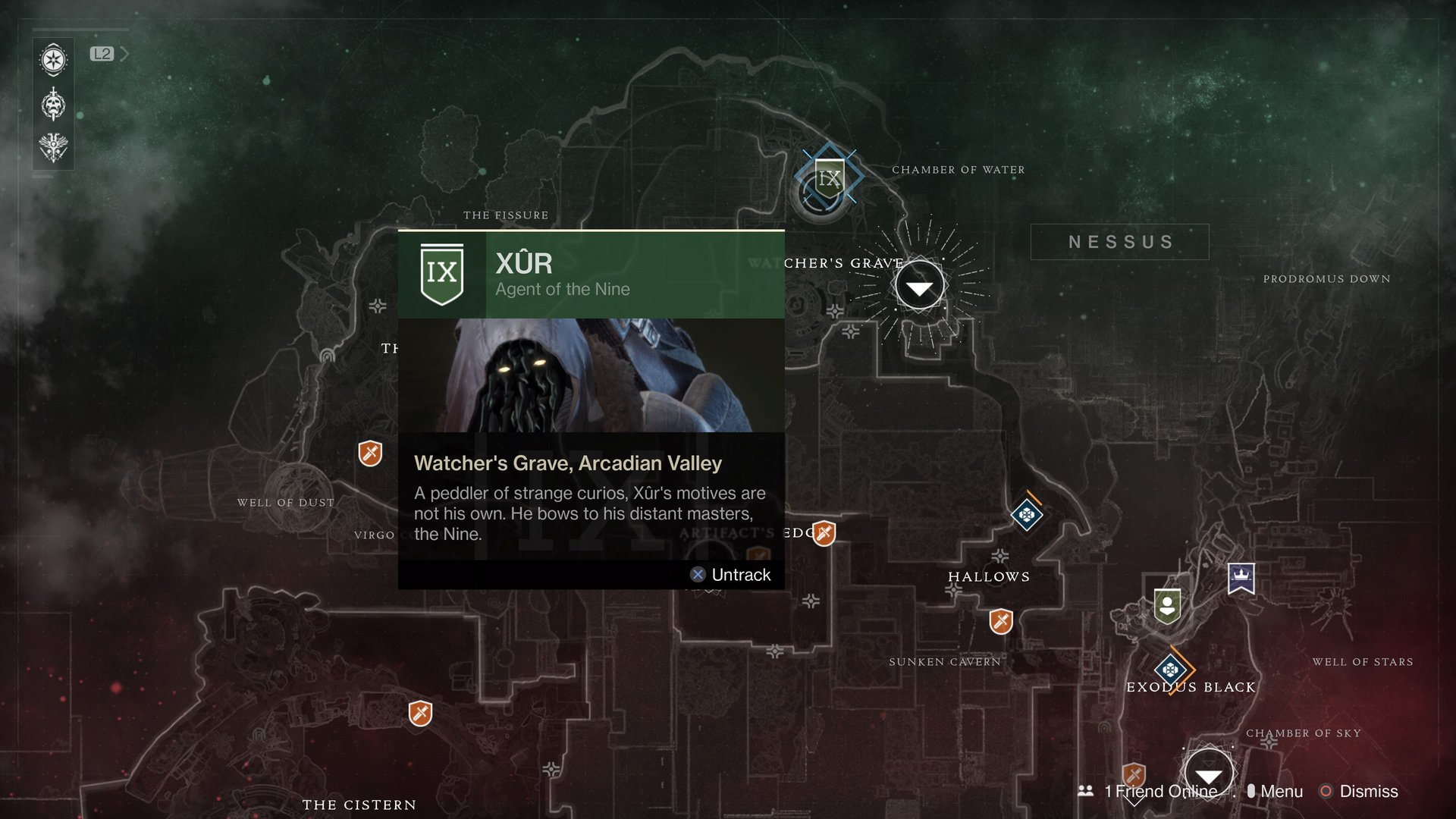Xur is back in Destiny 2, this time he hangs out in the open world