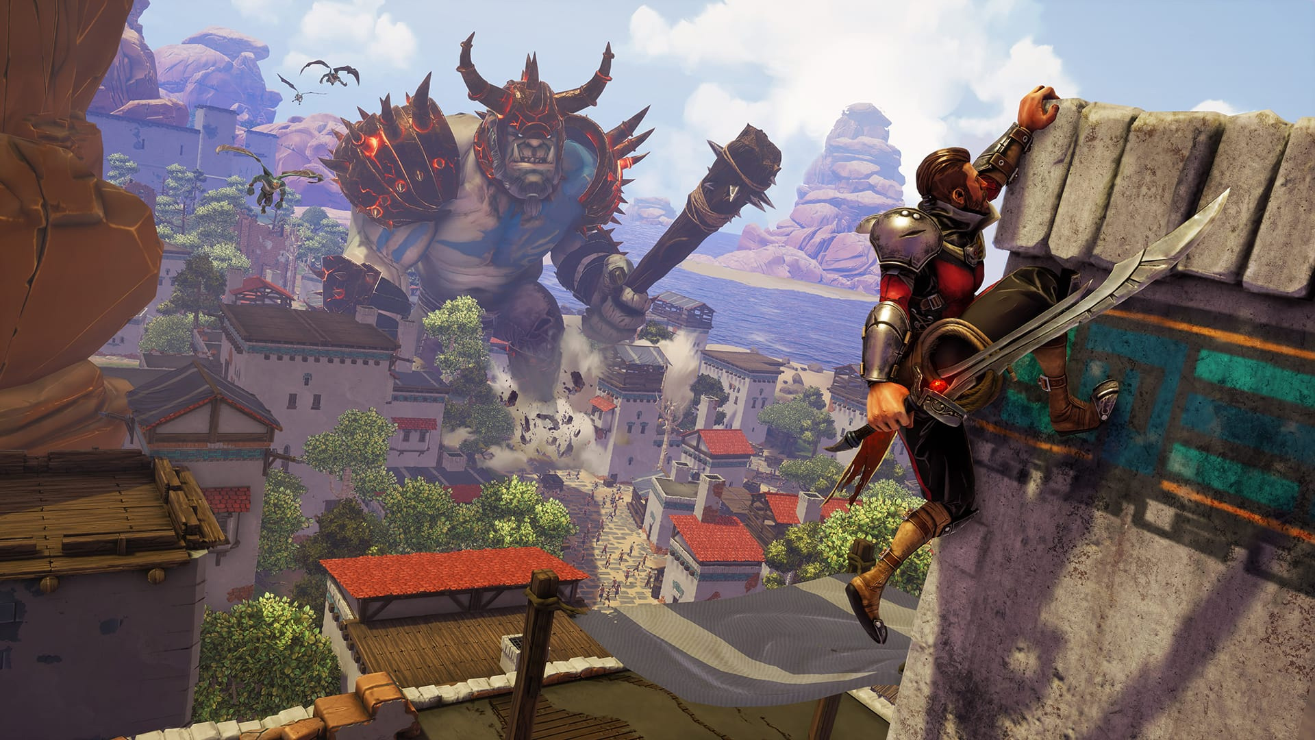 Iron Galaxy's ogre-slaying action game Extinction looks slick