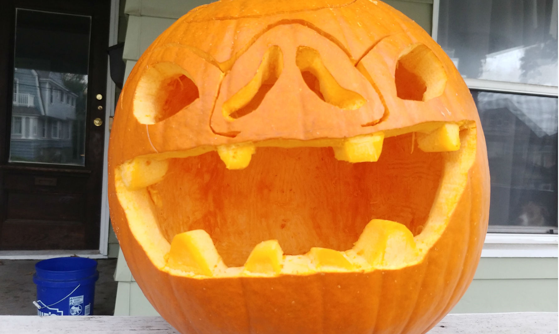 Are you crafting any spooky pumpkins this year like this Bokoblin-o-lantern?