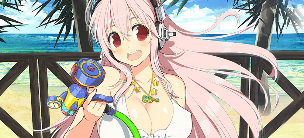 Super Sonico brings the beats to Senran Kagura: Peach Beach Splash