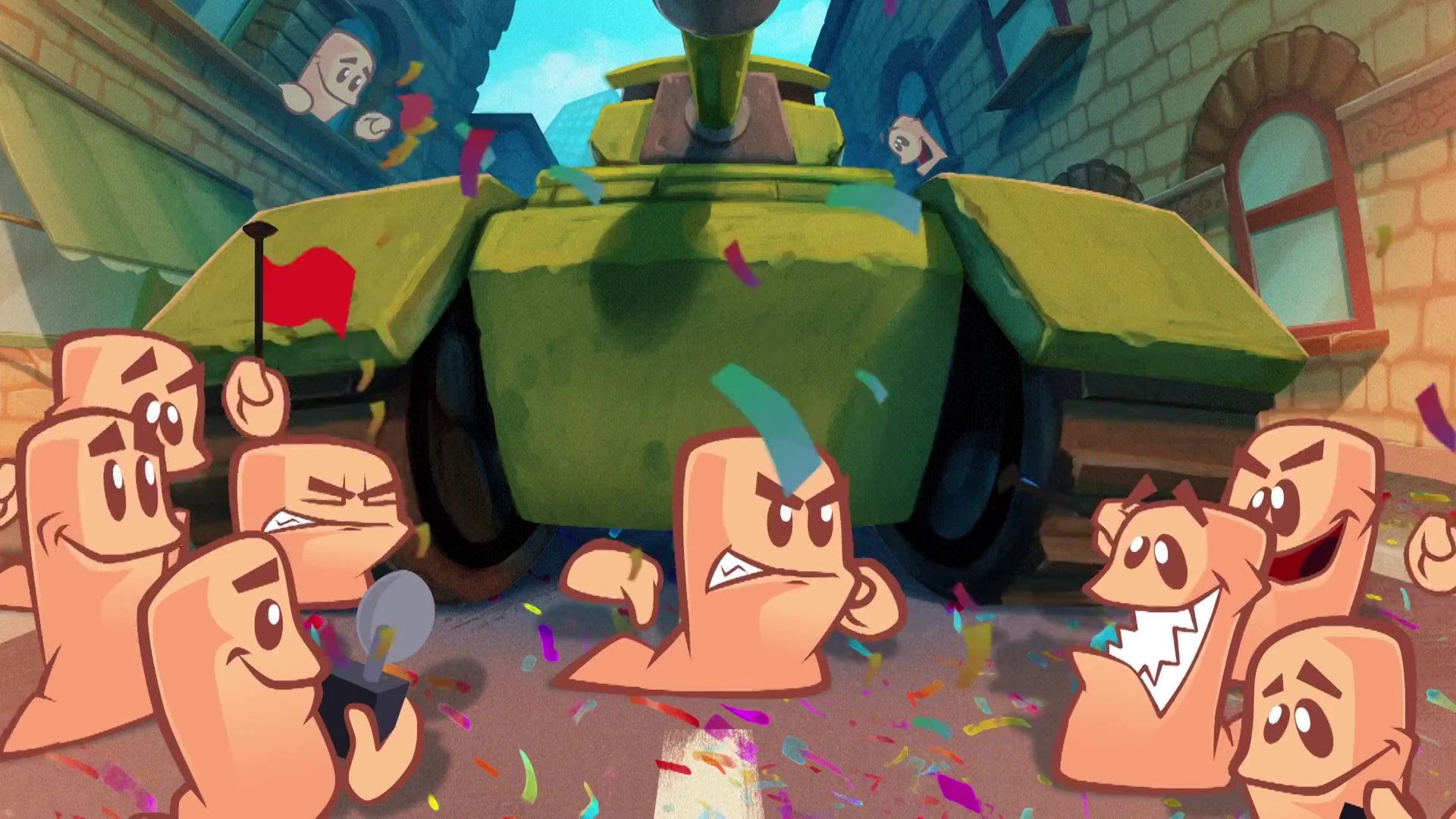 Worms WMD will be carpet bombing on the Switch next week
