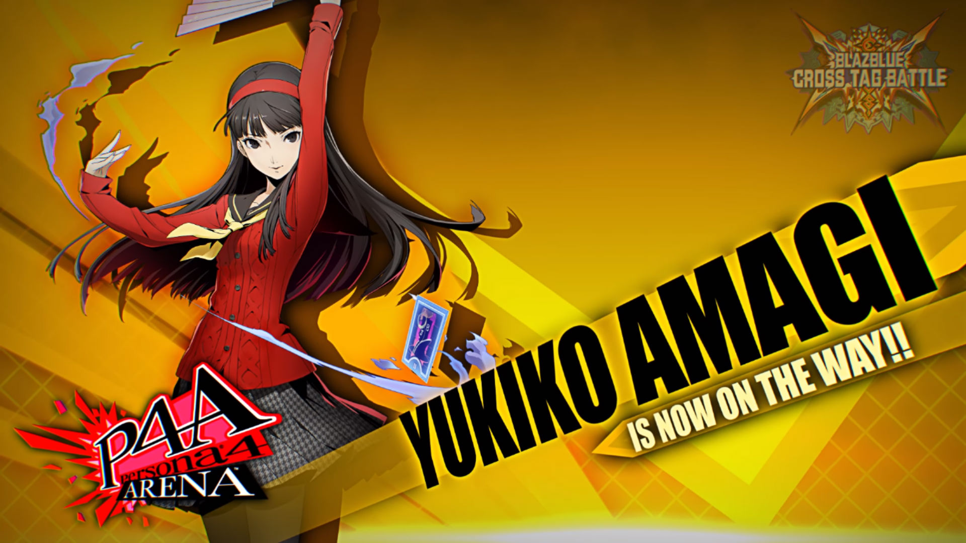 BlazBlue Cross Tag Battle adds Persona 4's Yukiko, BlazBlue's Azrael, and UNIEL's Gordeau