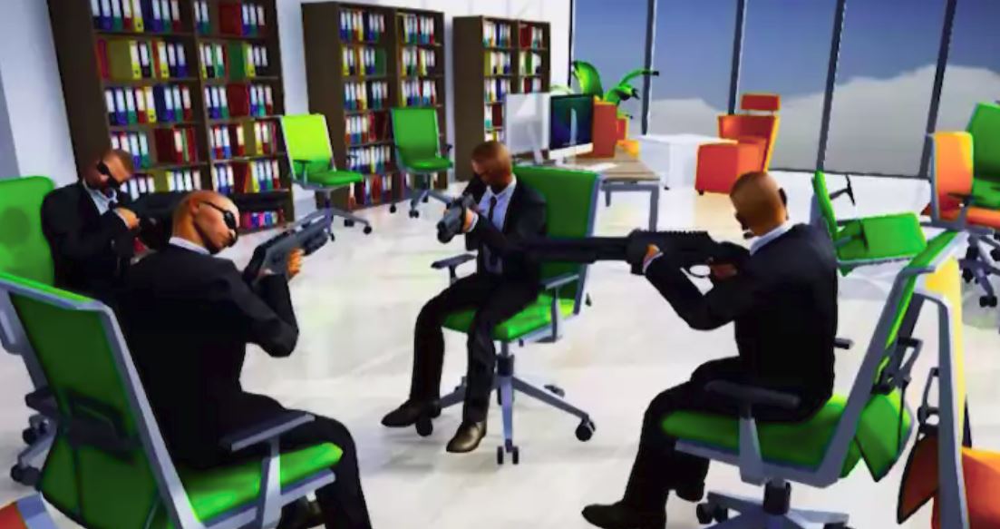 Office chair battle royale game Last Man Sitting looks dope