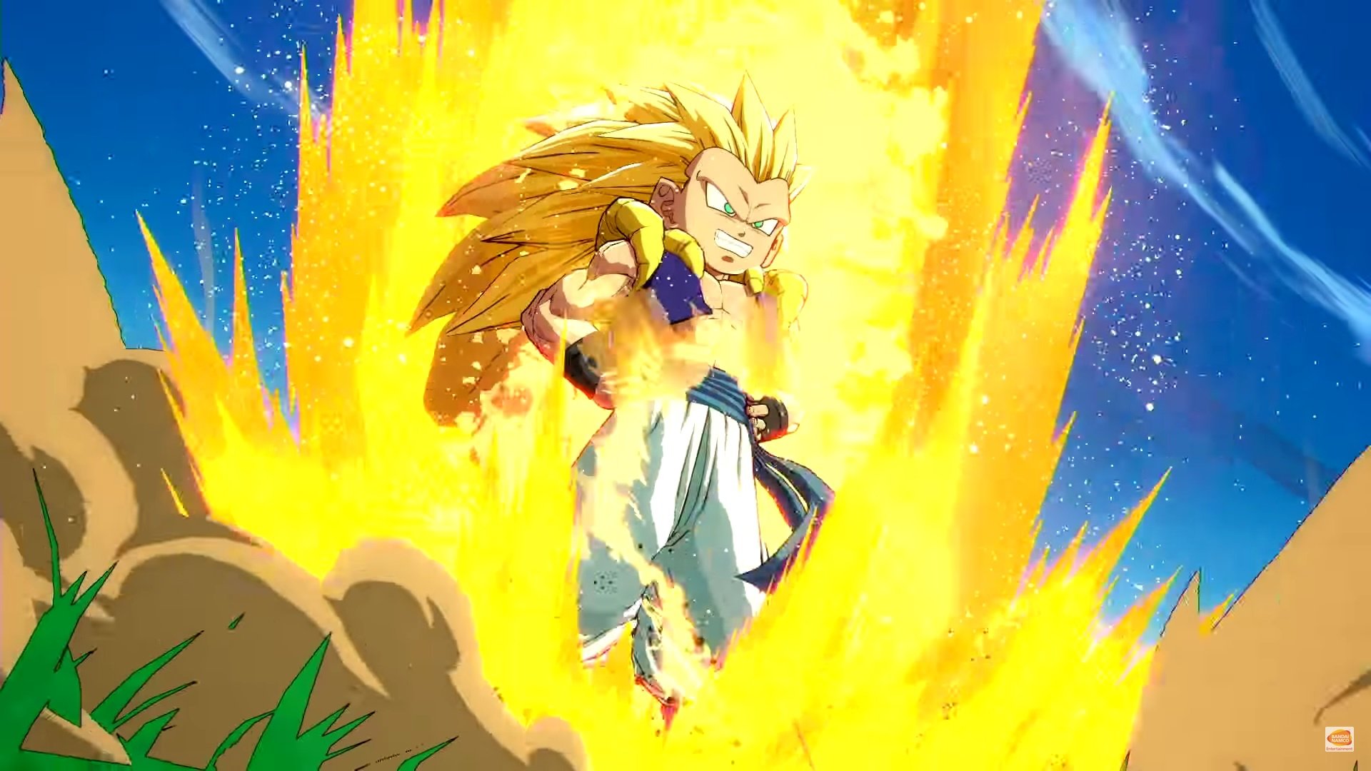 Watch Gotenks rock that wild hair in Dragon Ball FighterZ