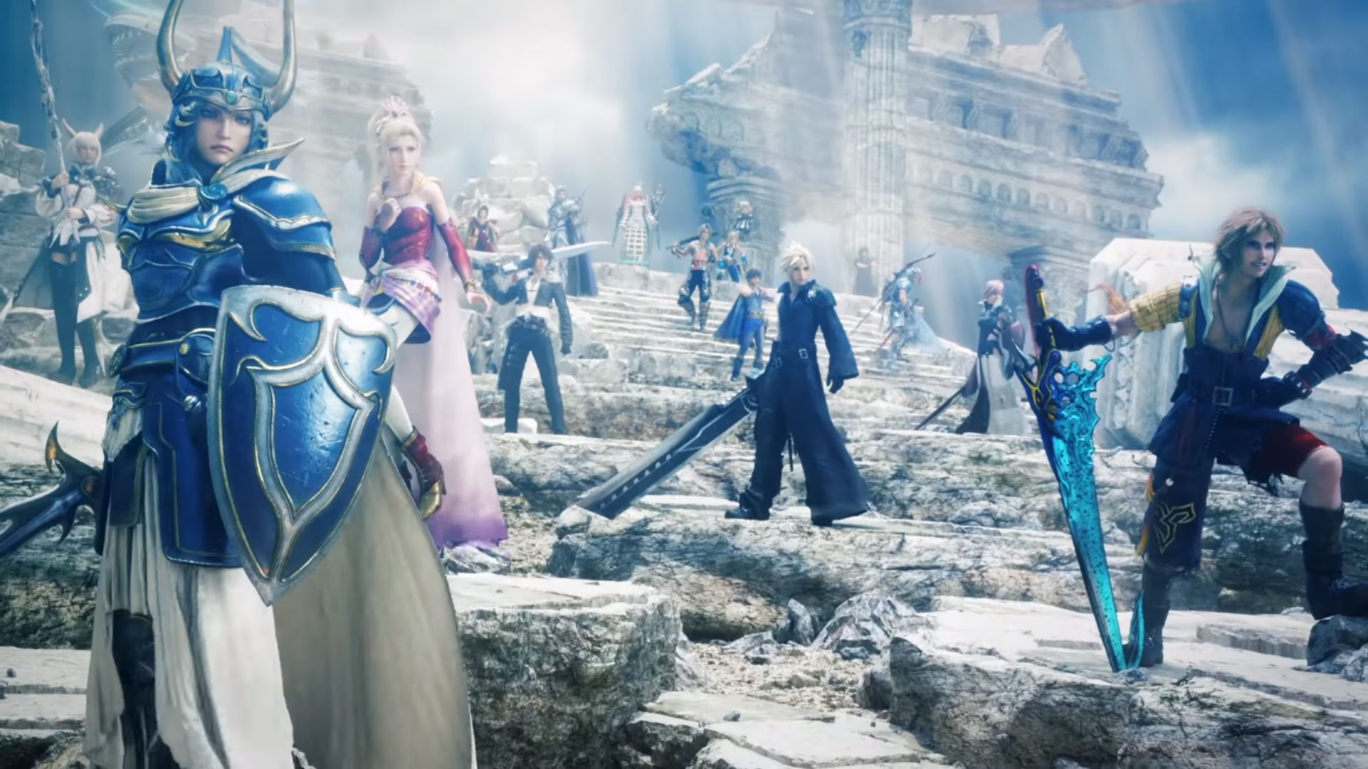Check out Dissidia Final Fantasy NT's opening cutscene