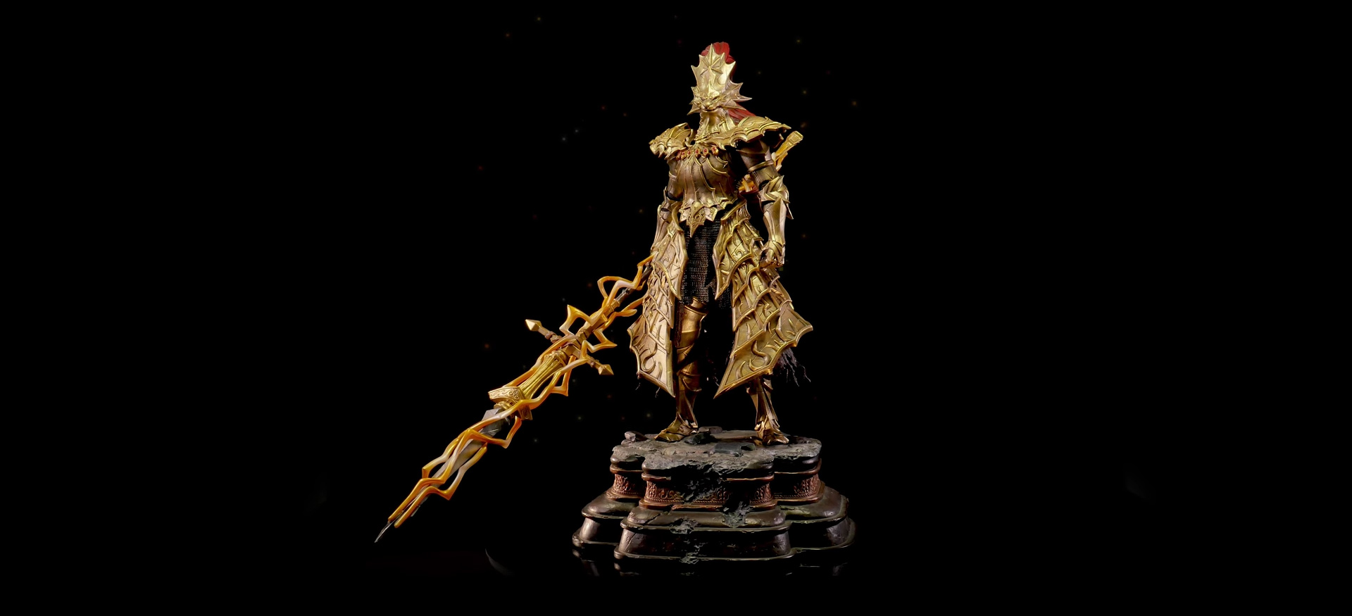 Dark Souls' Dragon Slayer Ornstein makes for an imposing statue