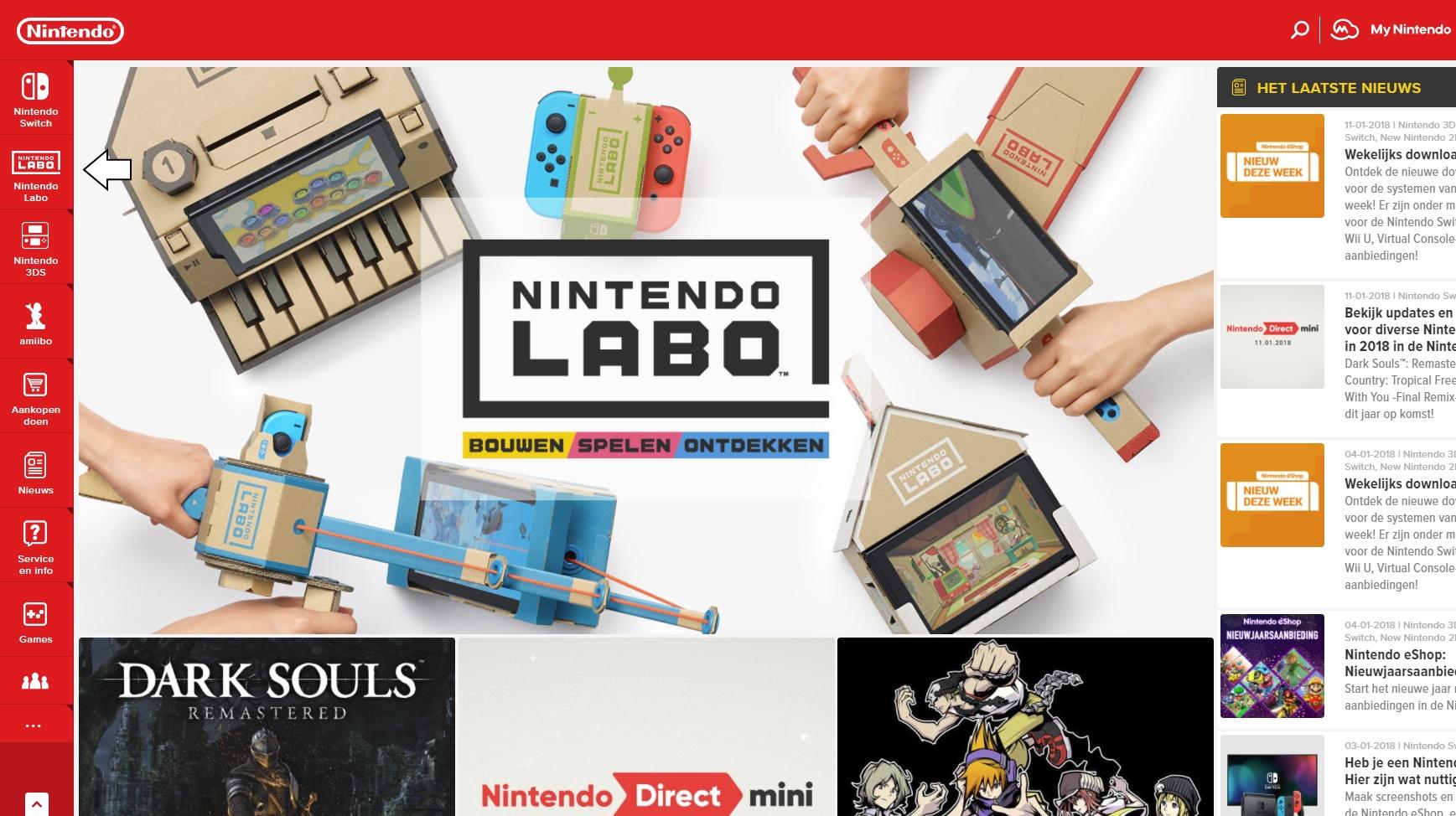 Pour another one out for the Wii U, the Nintendo UK site removed it to make room for Nintendo Labo