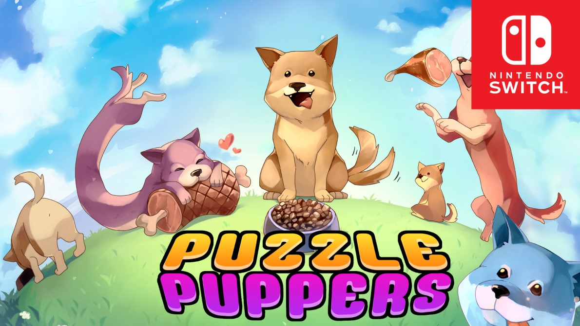 Feed those hungry, stretchy dogs with Puzzle Puppers, hitting Switch this February
