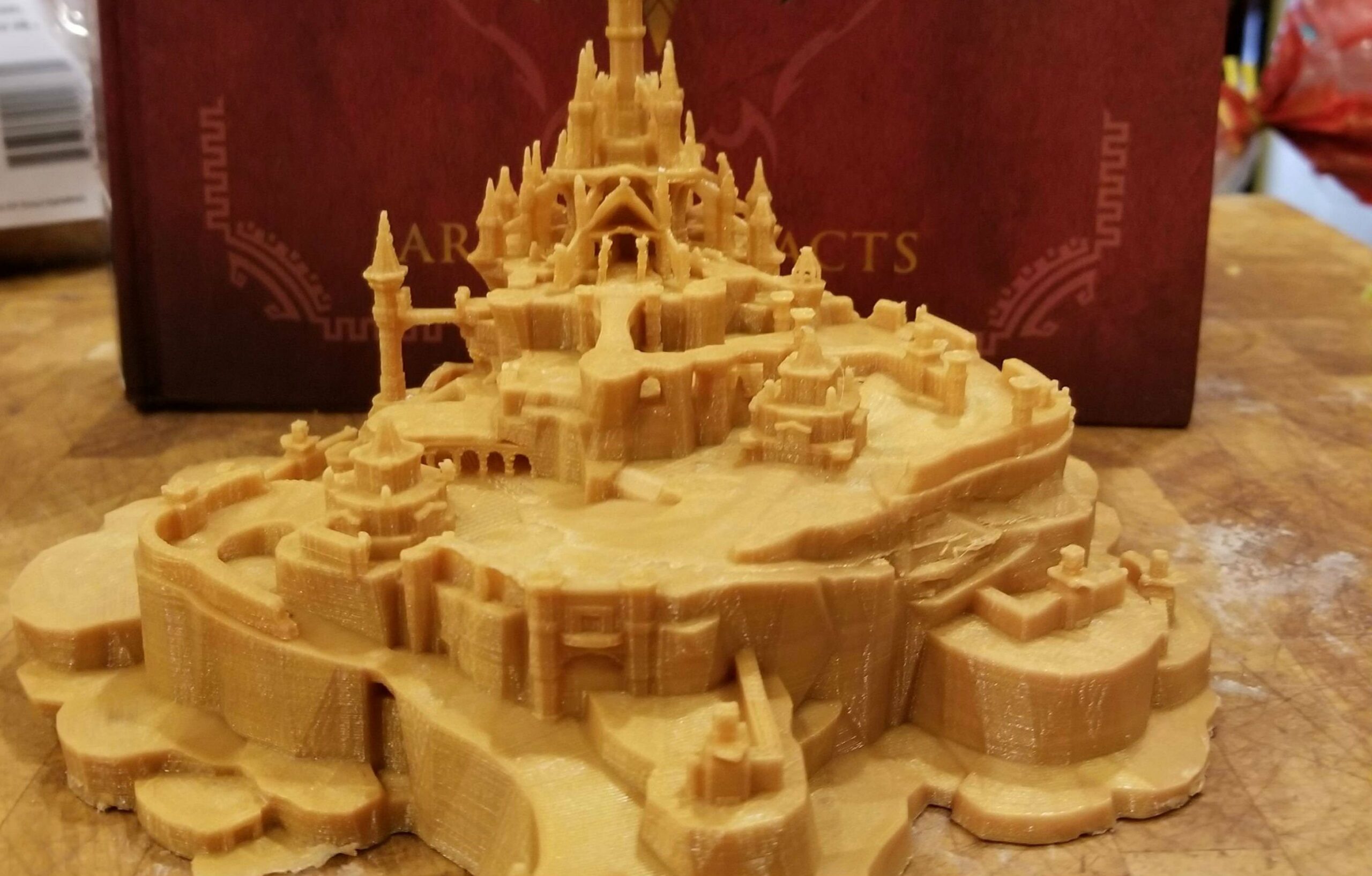 I'm really into this 3D-printed Zelda: Breath of the Wild castle