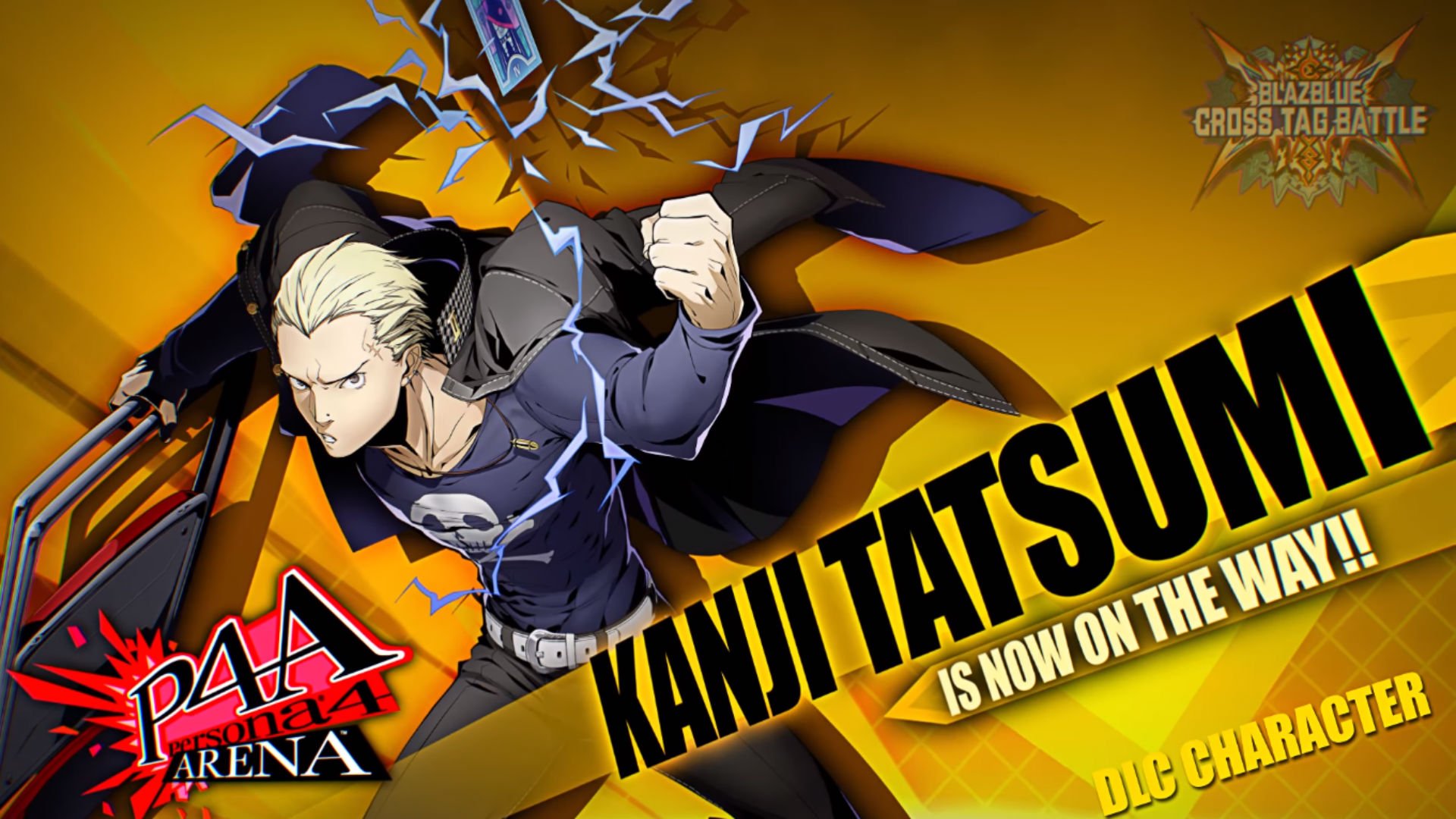 BlazBlue Cross Tag Battle adds Persona 4's Kanji, BlazBlue's Platinum, and UNIEL's Orie (as DLC)