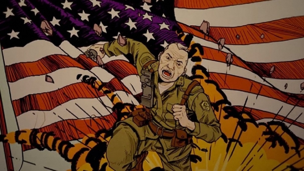 Captain Wilkins leaps into battle tonight in Wolfenstein II's final DLC