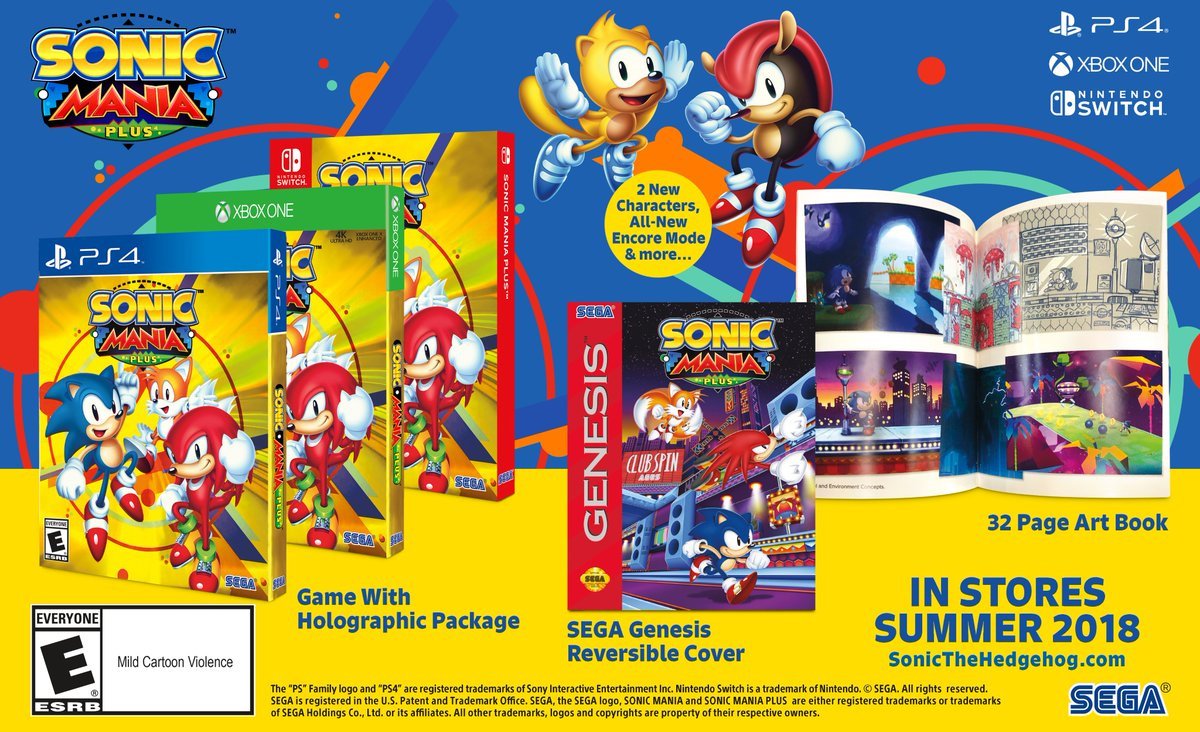 Sonic Mania Plus releases this summer with two new characters