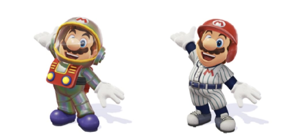 Mario's new Odyssey outfits are pretty fly