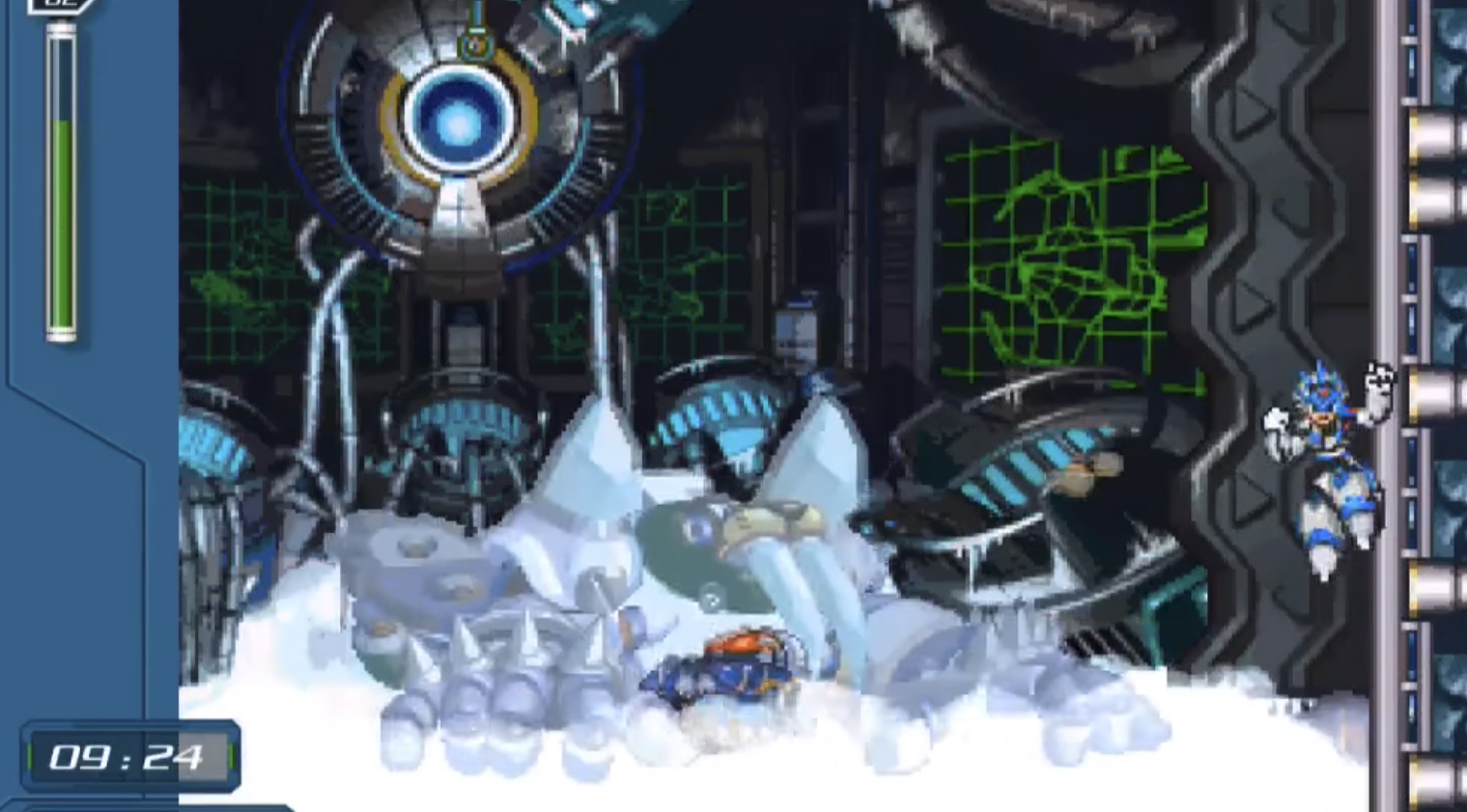 Capcom shows off a substantial part of the Mega Man X Collection, including the double-boss mode