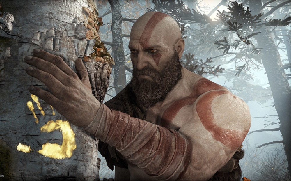 God of War has added an option to increase in-game text size