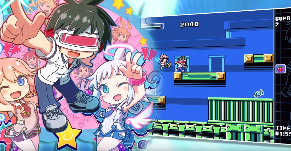 Mighty Gunvolt Burst just added the protagonist from the first Gal Gun