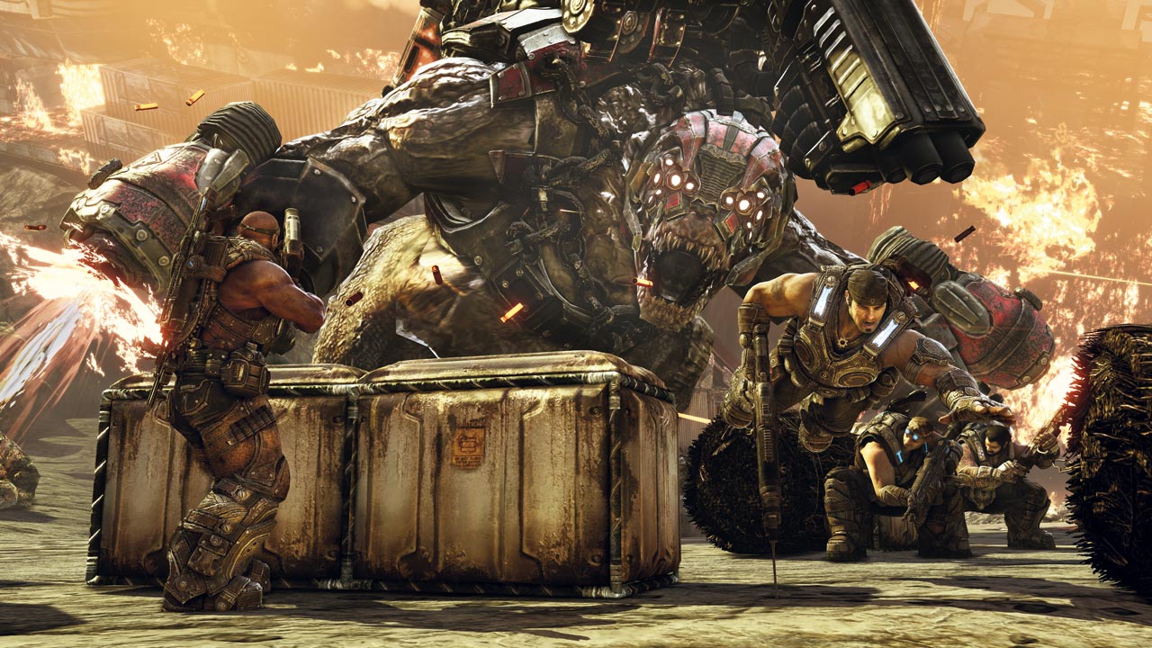 Gears of War head wants the Brumak in Monster Hunter