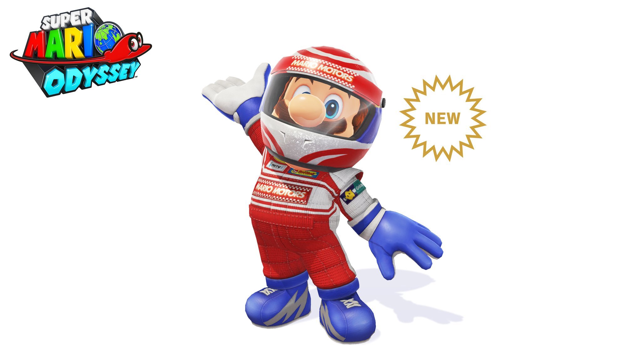 Mario has a sporty new look in Super Mario Odyssey
