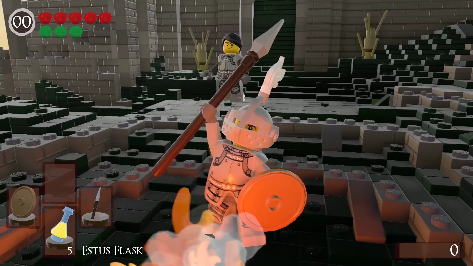 Dark Souls' Firelink Shrine looks snappy in Lego Worlds remake
