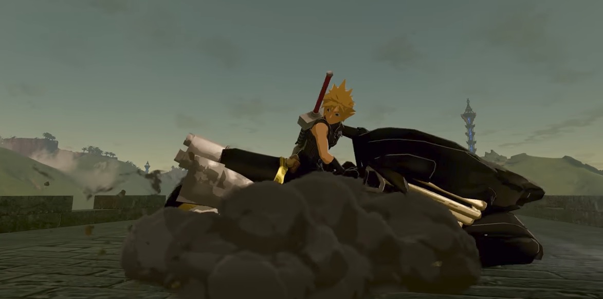 A madman added Cloud Strife to Zelda: Breath of the Wild