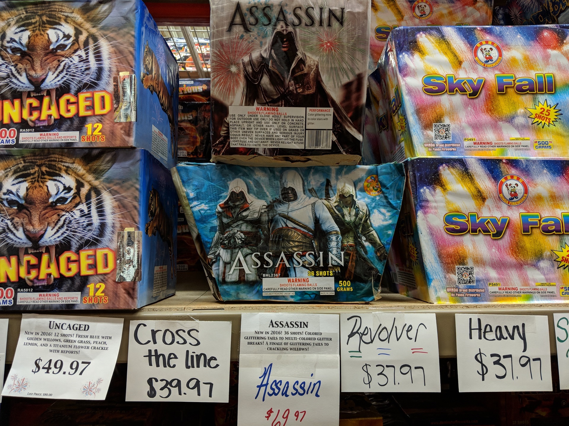 Oh, I'm extremely here for the fireworks that blatantly violate video game copyrights